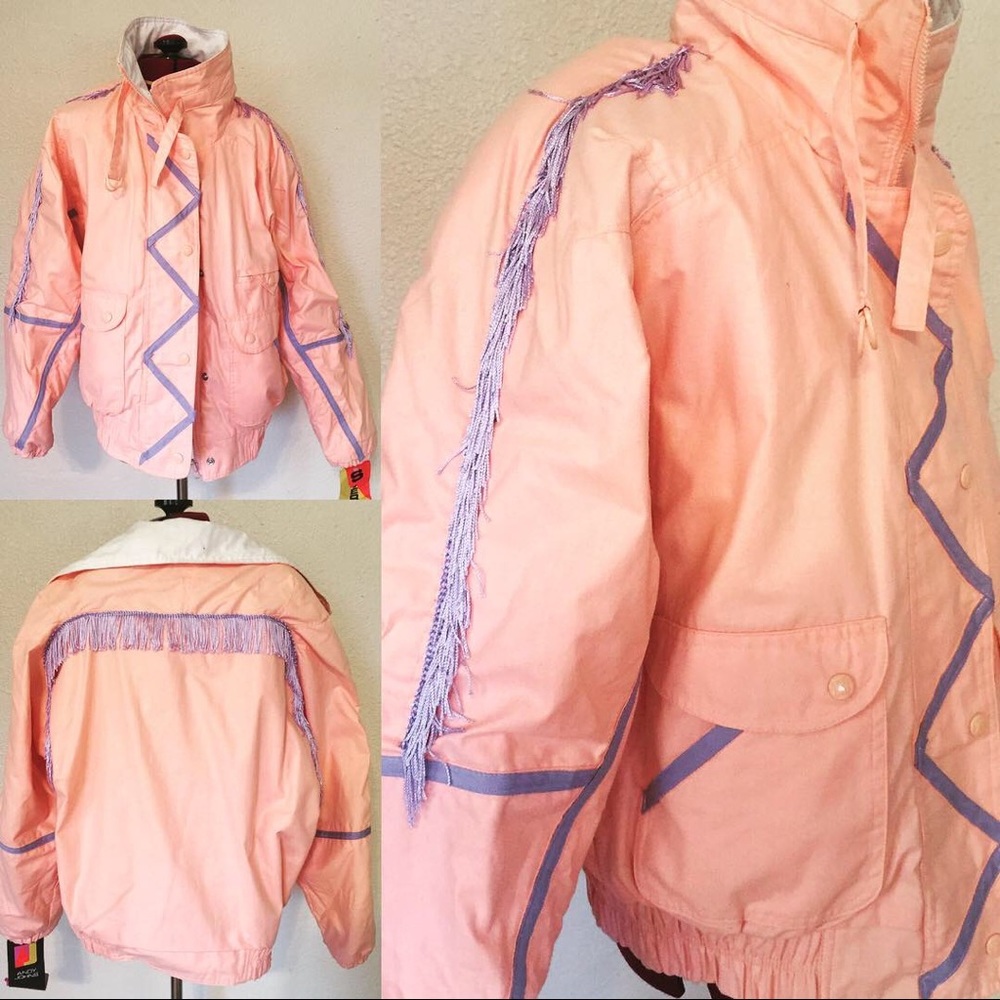 Vintage pastel bomber jacket